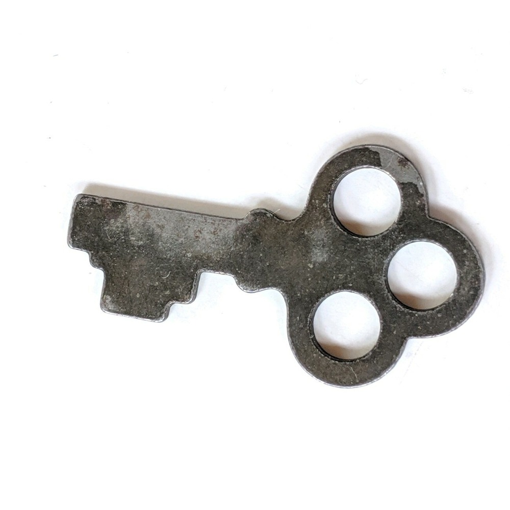 Antique Vintage Metal Key Steampunk Charm Accessory With Patina Romantic Goth